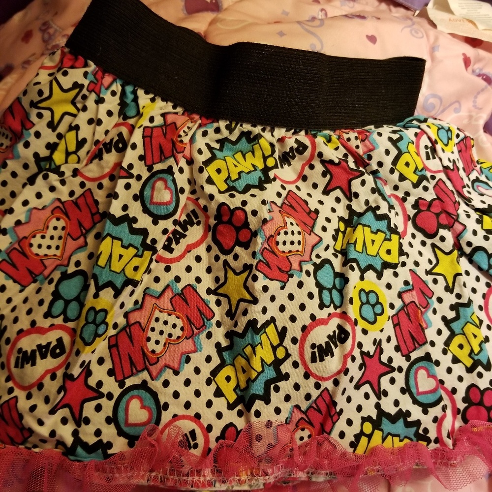 Paw patrol colorful skirt size 5t